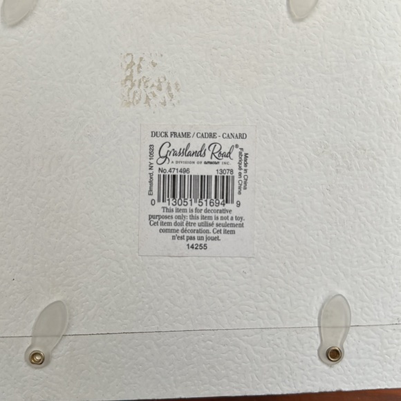 Grasslands Road Baby & Kids 4 X 6 Picture Frame with Duck Figurines ceramic - Picture 3 of 3